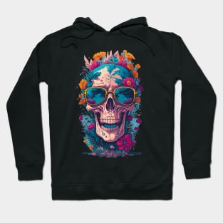 flower skull Hoodie